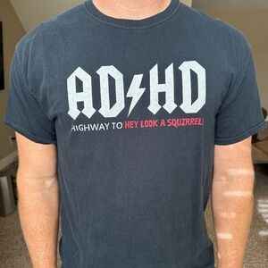 Fruit of the Loom AD HD Men's Large Short Sleeve Black T-Shirt